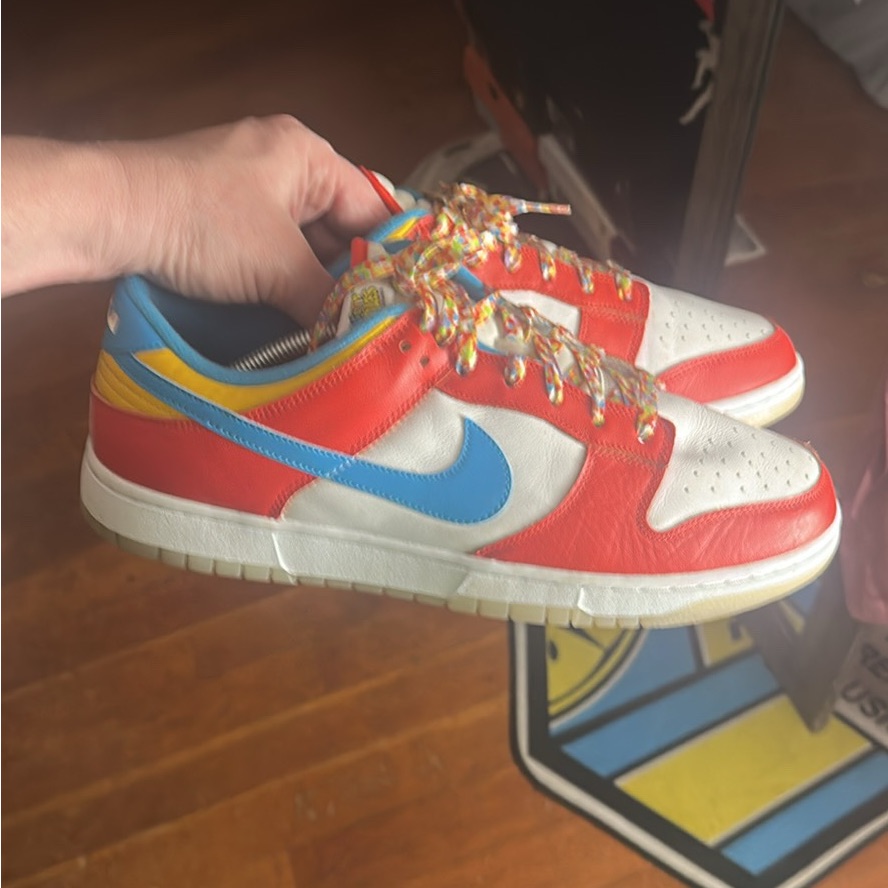 Nike Dunk Low Lebron James Fruity Pebble Size 13